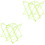 6Pcs Lightweight Green Trash Bag Holder Stand Foldable for Picnic Use 5