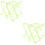 6Pcs Lightweight Green Trash Bag Holder Stand Foldable for Picnic Use 8