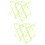 6Pcs Lightweight Green Trash Bag Holder Stand Foldable for Picnic Use 9
