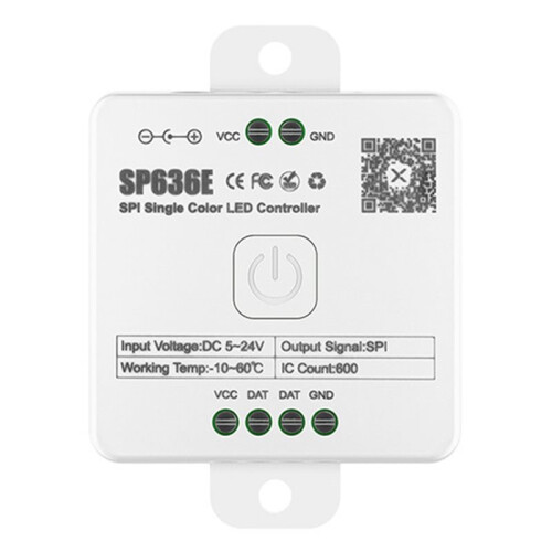 Controlador LED  SP630E para Múltiples Tipos de Tiras LED, CC 5 V-24 V