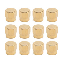 12PCS SMA Plug Dustproof Cap, SMA Female Jack Dust Cap Gold-Plated Coaxial Connector Protective Cap
