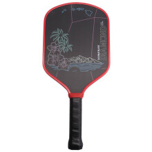 Raquette de Pickleball Noir Diamond Hawaii Aloha RC 16 mm en Fibre de Carbone T700 Thermoformée