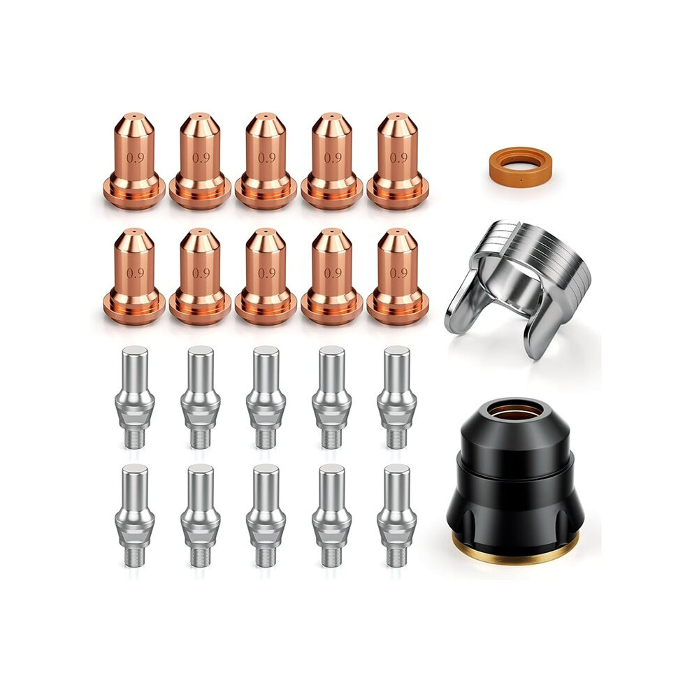 Ipt60 Plasma Cutter Torch Consumables, .035" Plasma Cutter Accessories For Arccaptain Cut55 Non- And Cut55 Mp, 30-40A 6034254803197