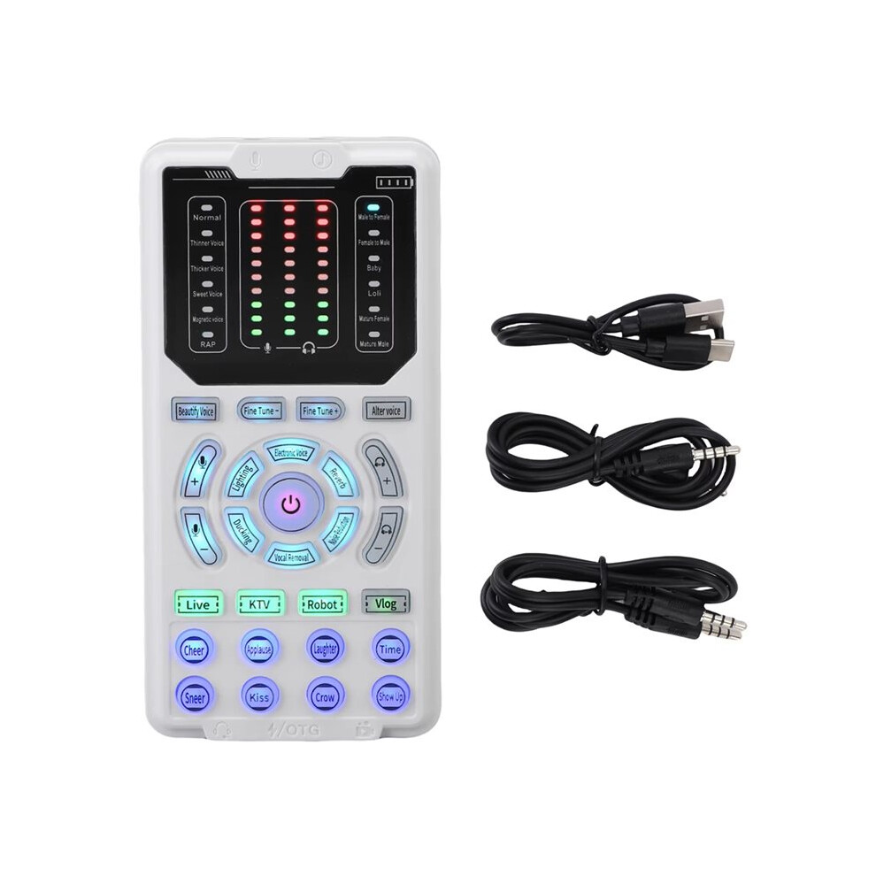Professional Voice Changer Sound Card 16 Sound Effects, For Gaming, Calls,And Live Streaming Studio Recording 6034186024547