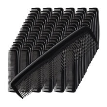 100 Pieces Hair Combs Bulk Black Plastic Pocket Hair Combs 5 Inch Fine and Wide Tooth for Women and Men, Hotel, Travel