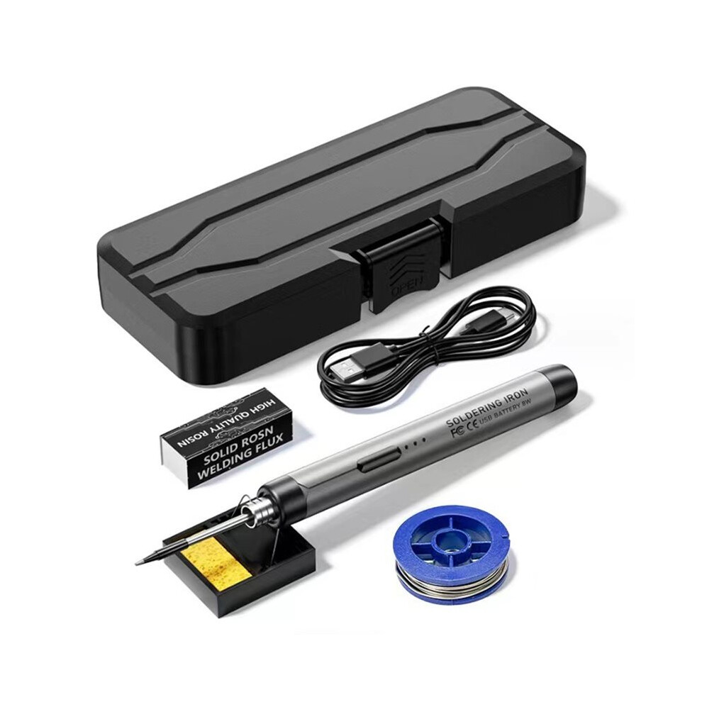 Cordless Usb Digital Soldering Iron Adjustable Temperature 300-450 1000Mah Battery Intelligent Solder Welding Iron Tool 4711704154901