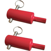 EZ-Crank Anhängerheber-Bohrmaschinenadapter, Robuste Kurbel für 1"-Griffbolzen für Timpte, Kipper (2 Stück)