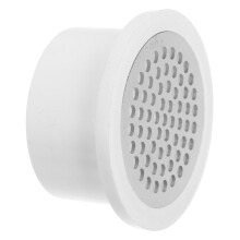 2Stk Praktische Bodenablauf Abdeckung Outdoor Weiß PVC