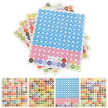 4Stk Farbige Zahlen Sticker Selbstklebend Dekorative Etiketten