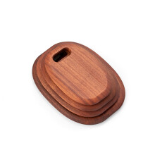 2Pcs Solid Wood Cutting Board Brown Reversible Kitchen Chopping Block