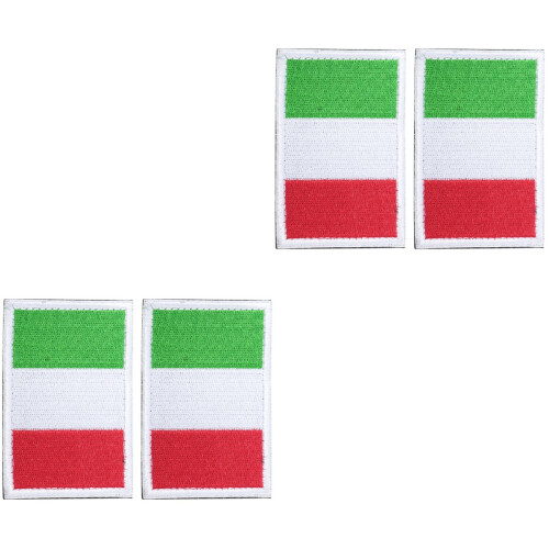 4Pièces Attache Drapeau Multicolore Velcro Pratique Durable Et Lavable 2