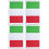 4Pièces Attache Drapeau Multicolore Velcro Pratique Durable Et Lavable 5