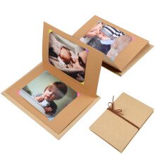 4Stk Scrapbook Album Khaki Papier DIY Fotoalbum Für Hochzeit