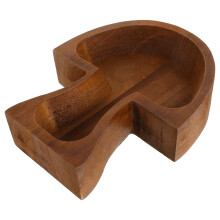 3Stk Holz Servierteller Pilzdesign Für Snacks Und