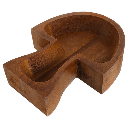 3Stk Holz Servierteller Pilzdesign Für Snacks Und