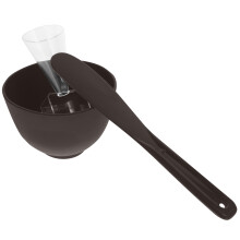 2Sets Beauty Salon Black Facial Mask Bowl and Stick Set for DIY Masks