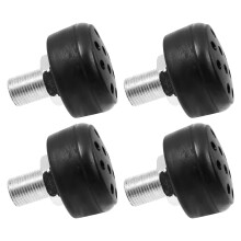 16Pcs Wear-Resistant Quad Skate Toe Stoppers with Rubber Brake Blocks