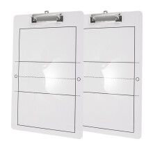 4Stk Tragbares Volleyball Board PVC Weiß Für Trainer Gebrauch