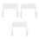 3Pcs Ironing Board Wall Mount Holder White Sturdy Laundry Storage Rack 8