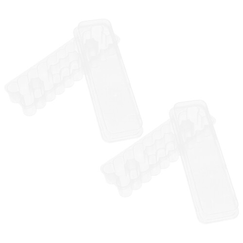 120Pcs Lightweight Plastic Injection Vial Storage Organizer Clear Case