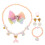 2Sets Kinder Modeschmuck Meerjungfrau Halskette Partyset 1