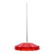 4Pièces Support De Chèques Rouge En Plastique Et Métal Pour