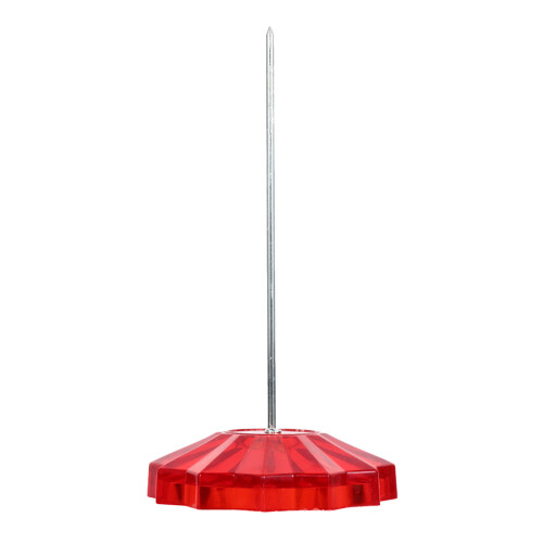 4Pièces Support De Chèques Rouge En Plastique Et Métal Pour
