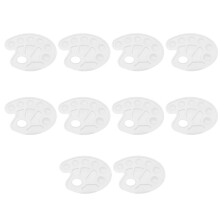 20Pcs Sturdy White Painting Trays Plastic Palette for Students Kids