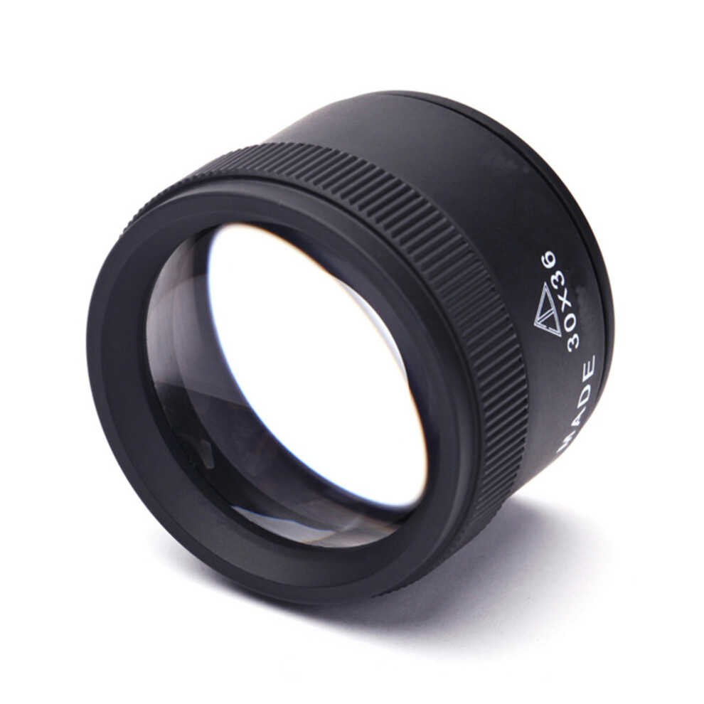 Vaguelly 10Pcs Pocket Magnifier Lens 30X Optical Glass Loupe For Jewelry Craft