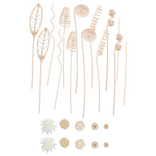 64Pcs Natural Rattan Reed Diffuser Sticks for Home Aromatherapy Beige