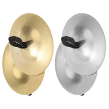 4Pairs Assorted Color Handheld Rhythm Cymbals Lightweight Iron Design