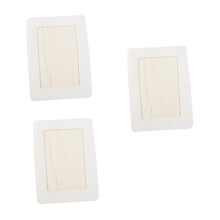 6Pcs DIY Wooden Picture Frames Tabletop Photo Holder Kid Drawing Frame