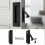 Pocket Door Handles and  Pull Matte , Handles Hardware ,Recessed Finger Flush Pulls 3pcs Black 3