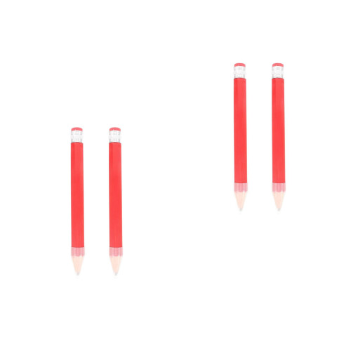 4Pièces Crayons De Rouges Qualité Avec Grande 1
