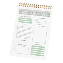 2Pcs Multi Color Office Work Planner Daily Spiral Notepad