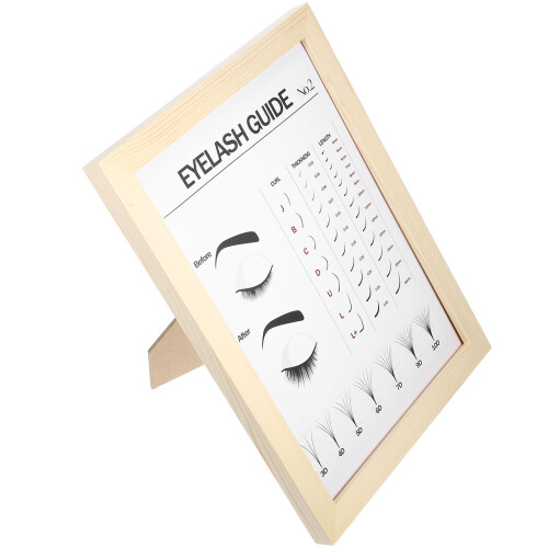 3Pcs Wooden Eyelash Style Display Board Multi Color Decor