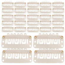 300Pcs Durable Metal Wig Clips Beige Hair Extensions Clips for Women
