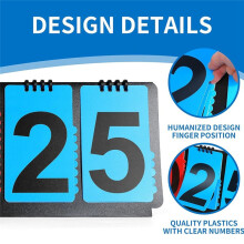 Tableau D'Affichage Multisports Portable, Compteur à 4 Chiffres pour Basket-, Baseball, Volley- et Football
