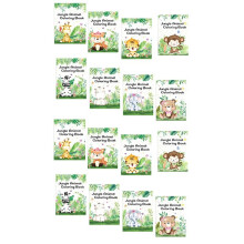 16pcs Cartoon Jungle Animals Graffiti Painting Book Kids Coloring Picture Books Birthday Gifts Drawing Notebook
