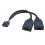 USB 9PIN to Double TYPE-E KEY-A Adapter Cable USB Front Panel Adapter Cable USB 9PIN to 2-Port Type-C Front Panel Cable 1