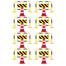 2Sets Mini Verkehrsabsperrung Modell ABS Bunt Kinder Lernspielzeug