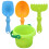 2Sets Kinder Sandspielzeug Strand Eimer Outdoor Grün 1