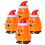 20Pcs Funny Clockwork Xmas Toys Plastic Desktop Walking Decorations 1