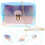 3Pièces Sac À Main Transparent Rose Coloré Mode 9