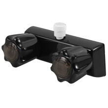 4Pièces Valve De Robinet ABS Noir Pour Douche Camping-Car Polyvalente