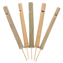 15Pièces Flûtes Oiseaux Bambou Beige - Sifflet Nature Pour Extérieur