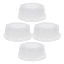 16Pièces Bouchons Couvercles Plastique Pour Stockage Industriel Blancs