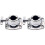 2Pièces Bride Support Cymbale Tom Argent Pour Montage Batterie 4