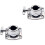 2Pièces Bride Support Cymbale Tom Argent Pour Montage Batterie 5
