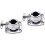 2Pièces Bride Support Cymbale Tom Argent Pour Montage Batterie 6